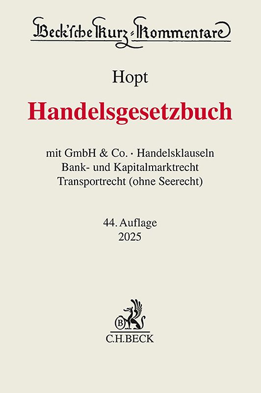 Handelsgesetzbuch. HGB