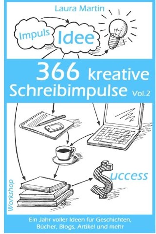 366 kreative Schreibimpulse Vol.2: Ein Jahr voller Ideen für Geschichten, Bücher, Blogs, Artikel und mehr - Martin, Laura