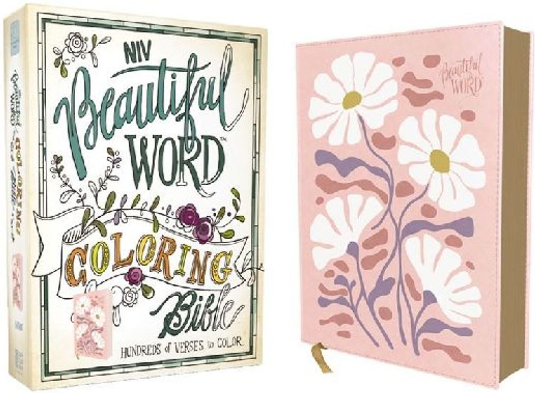 Niv, Beautiful Word Coloring Bible, Leathersoft, Pink