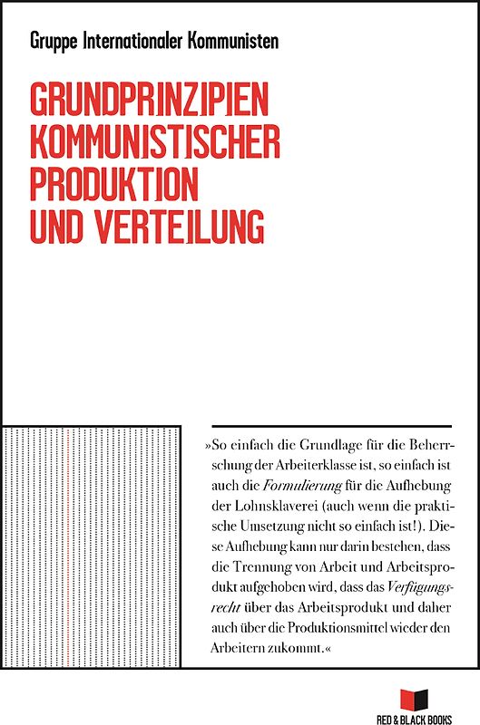 Grundprinzipien kommunistischer Produktion und Verteilung