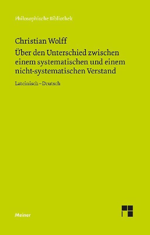 Über den Unterschied zwischen dem systematischen und dem nicht-systematischen Verstand