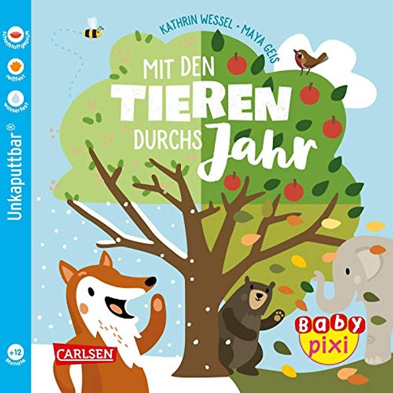Baby Pixi (unkaputtbar) 92: VE 5 Mit den Tieren durchs Jahr (5 Exemplare): Ein Baby-Buch ab 12 Monaten (92)