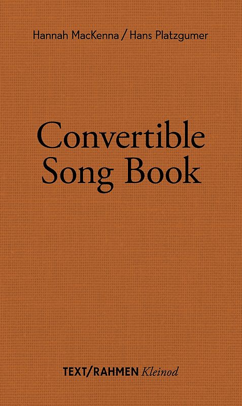 Convertible Song Book