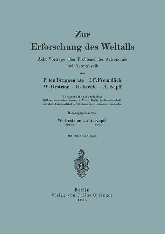 Zur Erforschung des Weltalls