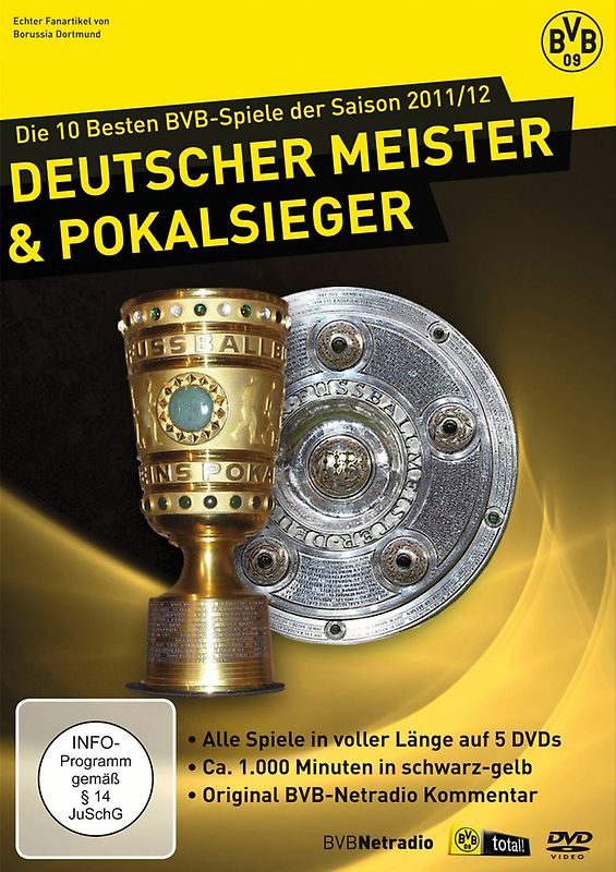 Deutscher Meister & Pokalsieger 2012 - Die 10 besten BVB-Spiele DVD