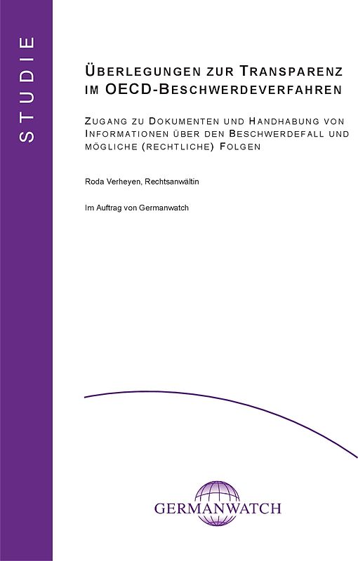 Überlegungen zur Transparenz im OECD-Beschwerdeverfahren
