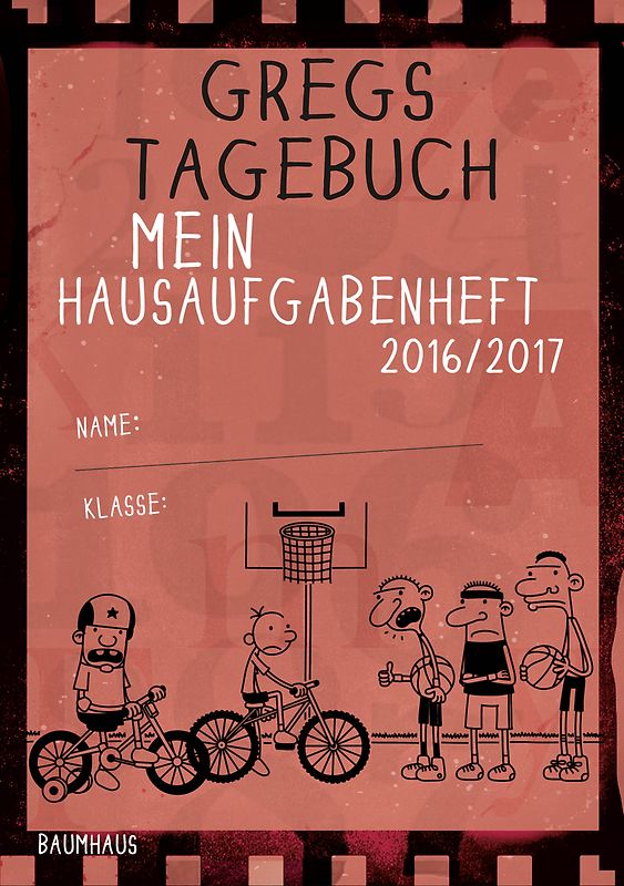 Gregs Tagebuch - Mein Hausaufgabenheft 2016/2017 (VE 5)