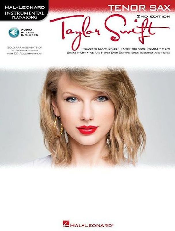 Taylor Swift: Tenor Saxophone Play-Along Book with Online Audio