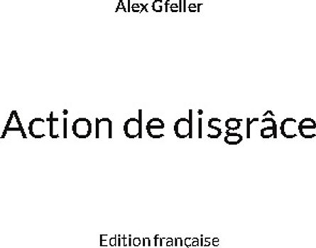 Action de disgrâce