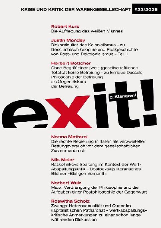 exit! Krise und Kritik der Warengesellschaft 23/2026