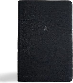 CSB Men's Daily Bible, Black Leathertouch, Indexed