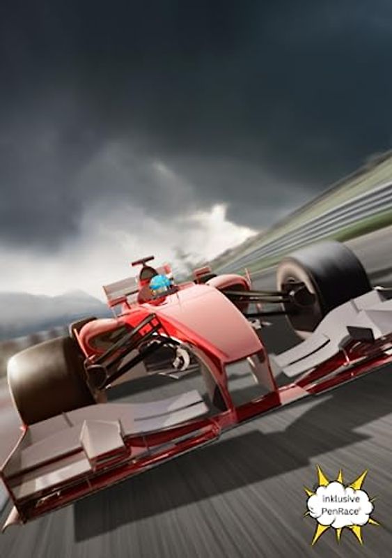 Auto Hausaufgabenheft für alle die Rennwagen, Sportwagen und Autorennen mögen: A5 : komplettes Schuljahr : inklusive PenRace©, dem spannenden Rennspiel für die große Pause