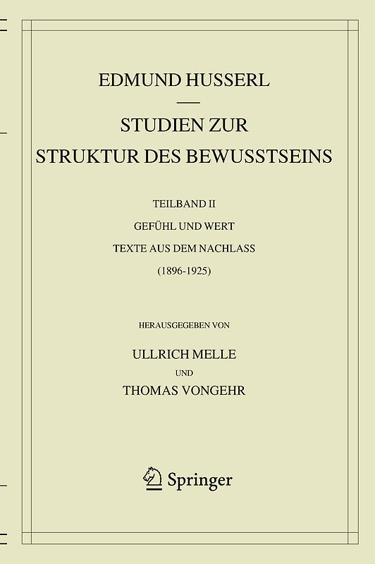 Studien zur Struktur des Bewusstseins