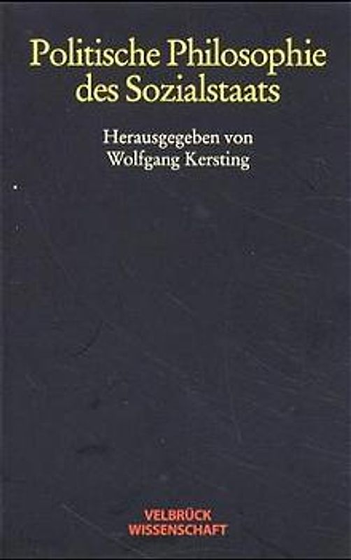 Politische Philosophie des Sozialstaats