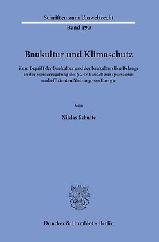 Baukultur und Klimaschutz.