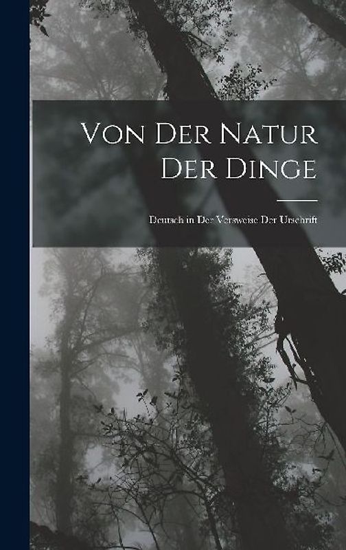 Von Der Natur Der Dinge