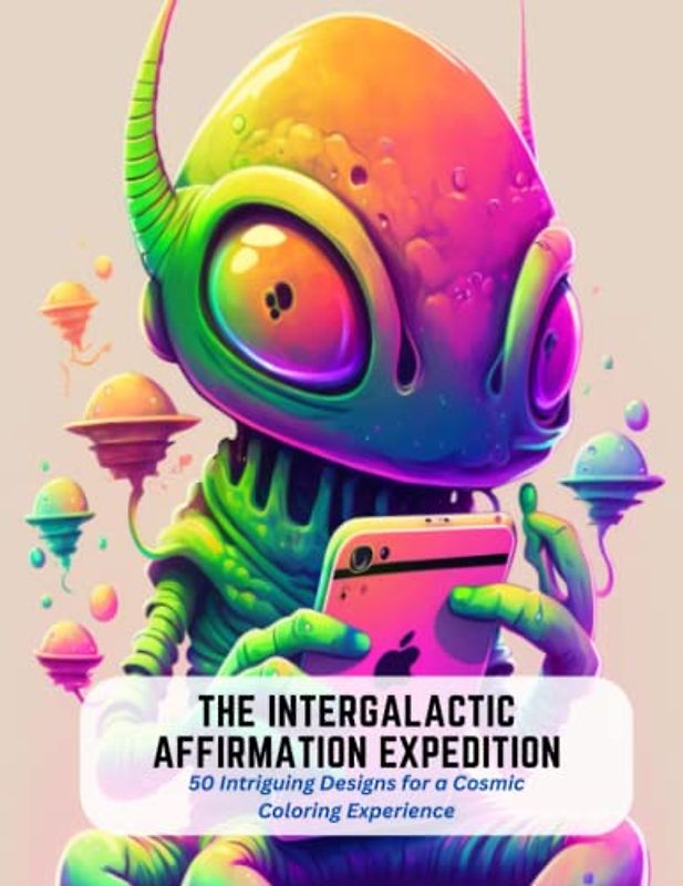 The Intergalactic Affirmation Expedition: 50 Intriguing Designs for a Cosmic Coloring Experience