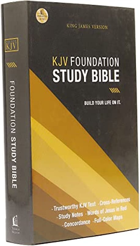 KJV, Foundation Study Bible, Hardcover, Red Letter: Holy Bible, King James Version