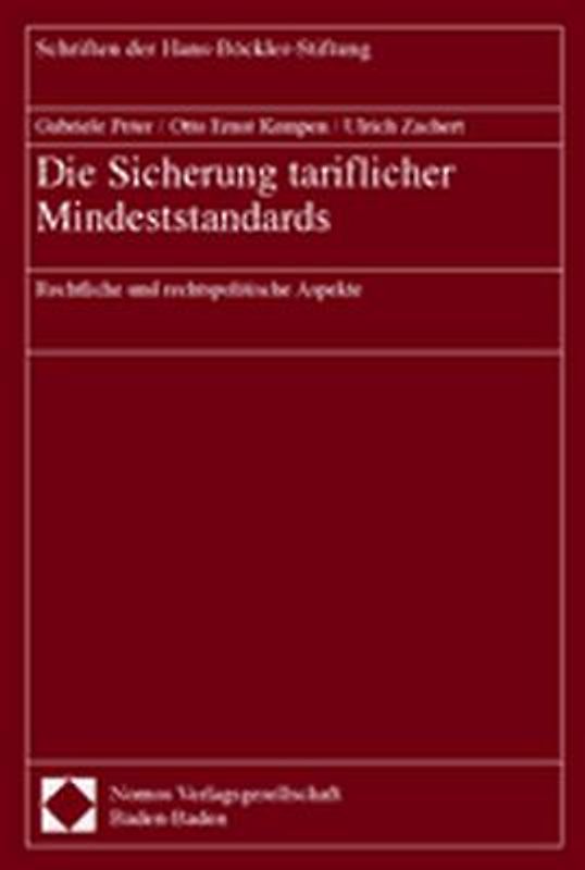 Die Sicherung tariflicher Mindeststandards