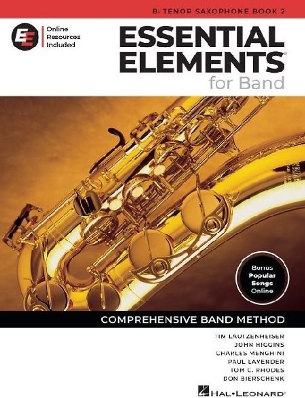 Essential Elements for Band - BB Tenor Saxophone Book 2 with Eei