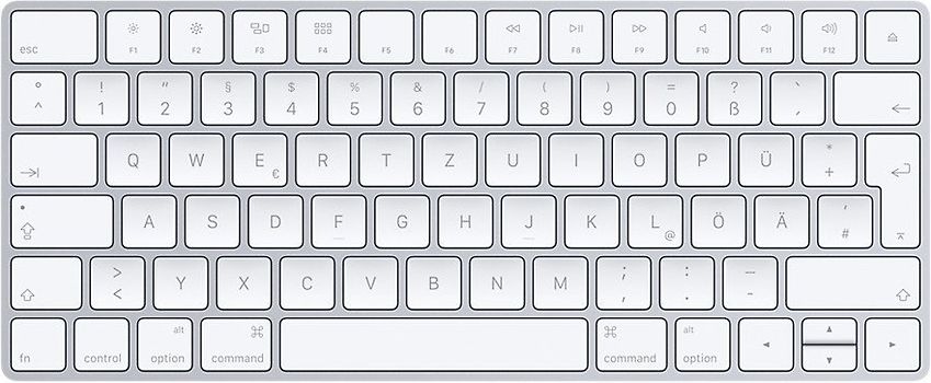Apple magic Keyboard [deutsches Tastaturlayout, QWERTZ]