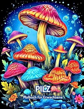 Pilz Malbuch für Erwachsene: Wunderbare Pilz-Malvorlagen zur Beruhigung, zum Stressabbau und zur Entspannung