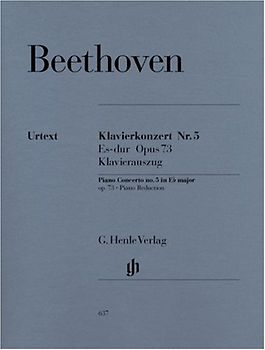 Konzert für Klavier und Orchester Nr. 5 Es-dur op. 73; Klavierauszug - Ludwig van Beethoven