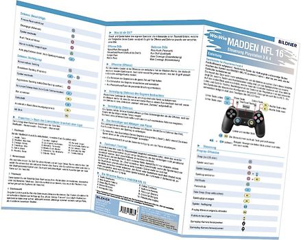 Madden NFL 16 - Die komplette Spielsteuerung groß auf einen Blick!