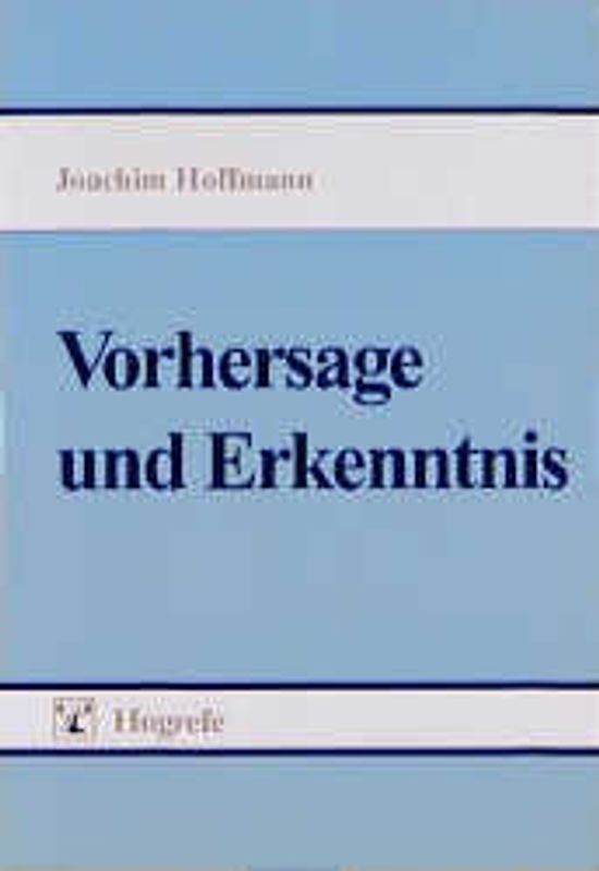 Vorhersage und Erkenntnis