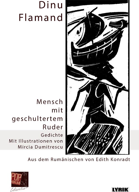 Mensch mit geschultertem Ruder