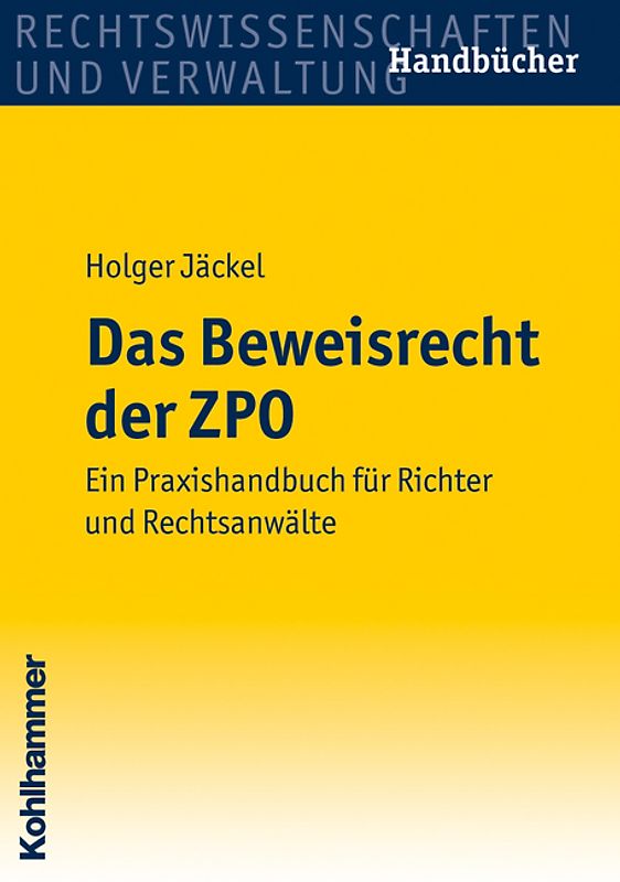 Das Beweisrecht der ZPO