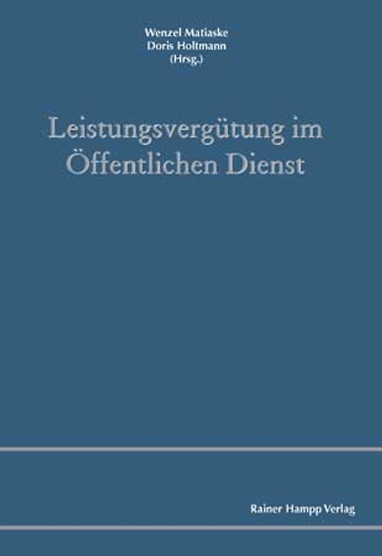 Leistungsvergütung im Öffentlichen Dienst