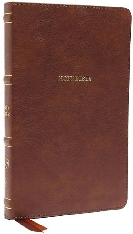 Nkjv, Thinline Bible, Leathersoft, Brown, Red Letter Edition, Comfort Print