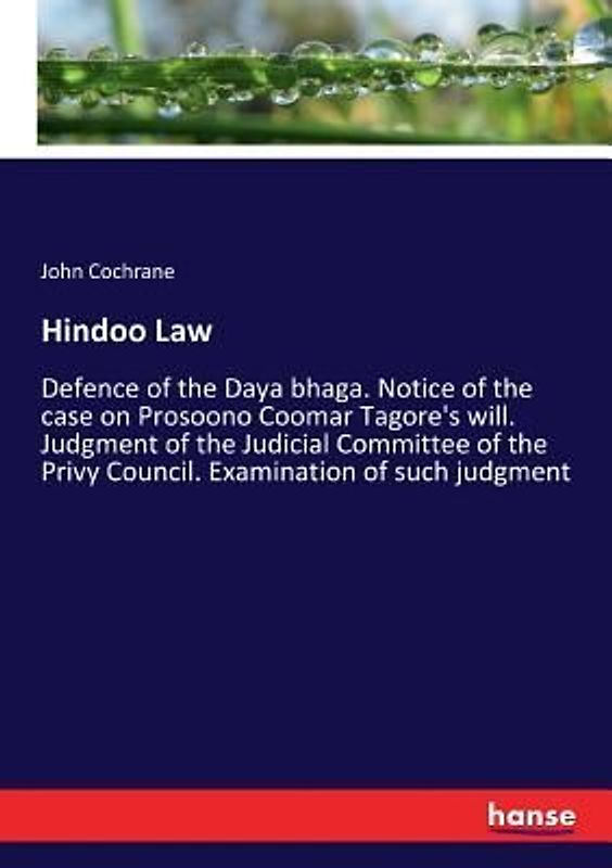 Hindoo Law