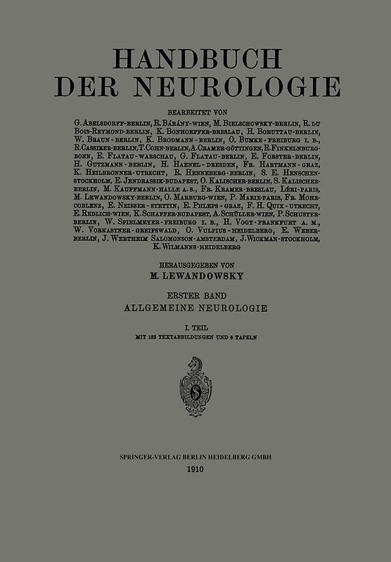 Handbuch der Neurologie