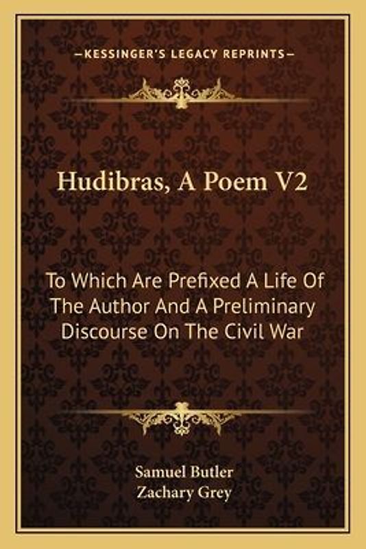 Hudibras, A Poem V2