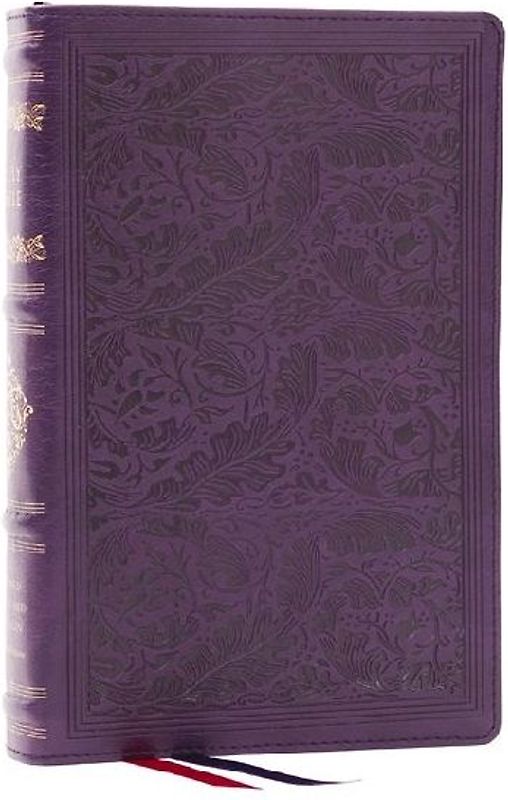 RSV Personal Size Bible with Cross References, Purple Leathersoft, (Sovereign Collection)