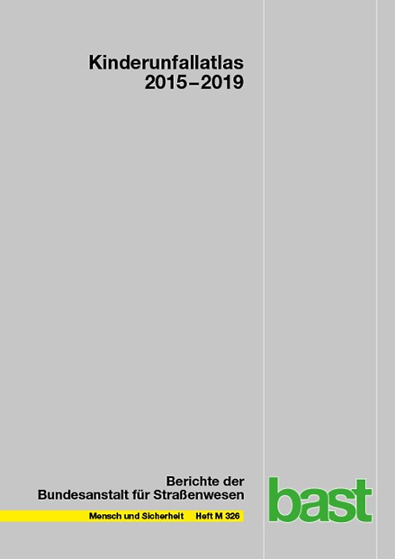 Kinderunfallatlas 2015-2019