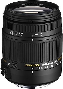 Sigma 18-250 mm F3.5-6.3 DC HSM Macro 62 mm Objetivo (Montura Sony A-mount) negro
