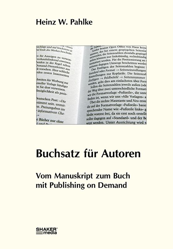 Buchsatz für Autoren