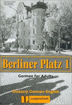 Berliner Platz, Band 1 - Glossar Englisch. Deutsch im Alltag für Erwachsene