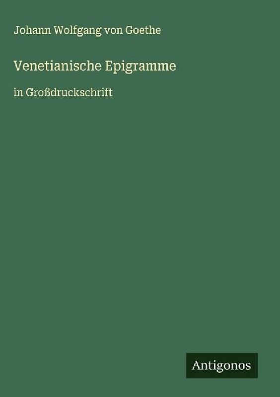 Venetianische Epigramme