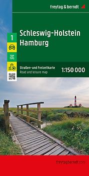 Schleswig-Holstein - Hamburg, Straßen- und Freizeitkarte 1:150.000, freytag & berndt