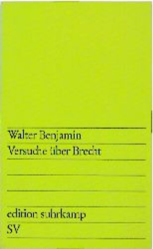 Versuche über Brecht