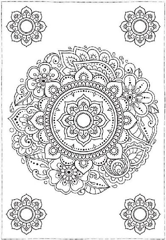 Ausmal-Postkarten Kunstvolle Mandalas | 20 Karten