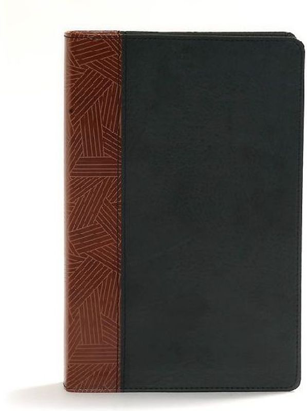 CSB Rainbow Study Bible, Black/Tan Leathertouch