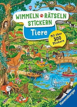 Wimmeln, Rätseln, Stickern: Tiere