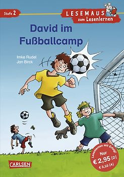LESEMAUS zum Lesenlernen Stufe 2: David im Fußballcamp