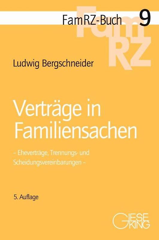 Verträge in Familiensachen