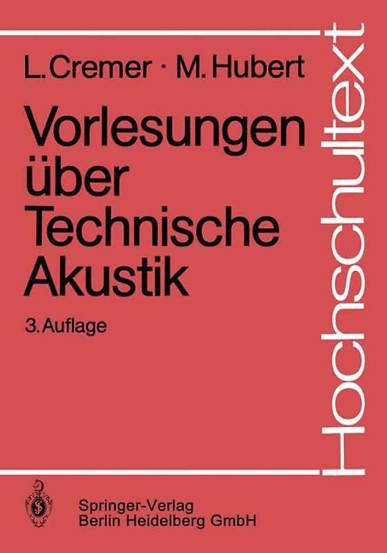 Vorlesungen über Technische Akustik